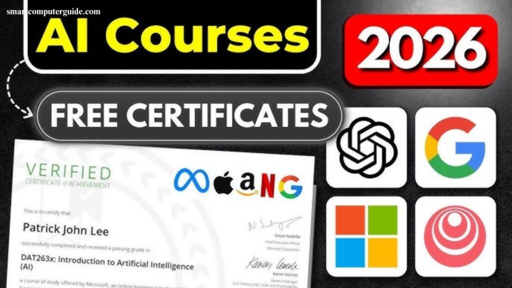 Top Free AI Courses With Certificates in 2026